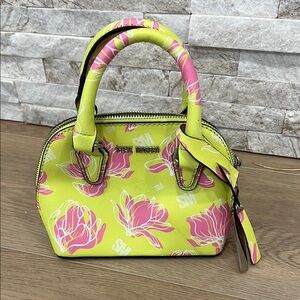 Steve Madden Yellow and Pink Mini Bag with Floral Accents